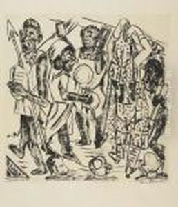 Niggertanz by Max Beckmann