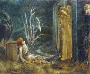 The Dream of Launcelot at the Chapel of the San Graal by Sir Edward Coley Burne-Jones