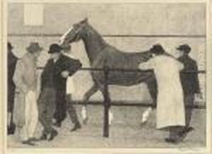 Horse Dealers (ward's Repository No. 1) (dry 33) by Robert Polhill Bevan