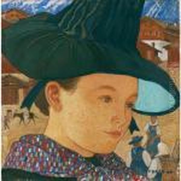 Jeune Fille Au Chapeau - view 1
