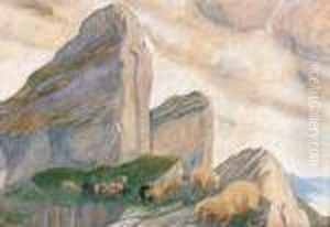 Umkreis
Sommerliche Hochgebirgslandschaft Mit Schafen. Umkreis
Sommerliche Hochgebirgslandschaft Mit Schafen.