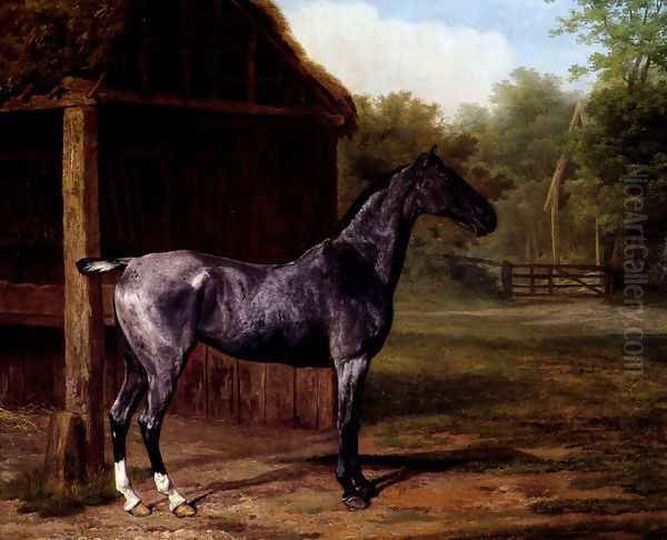 lord Rivers' Roan mare In A Landscape - view 1