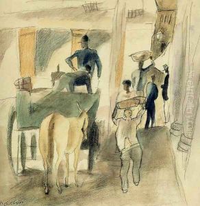 A Street in Cuba by Jules Pascin