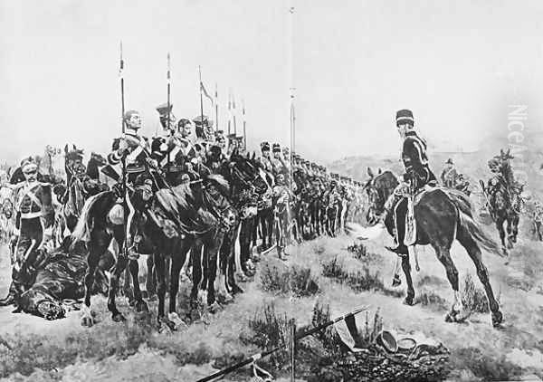 All that was left of the 600, illustration from British Battles on Land and Sea edited by Sir Evelyn Wood (1838-1919) 1915 - view 1