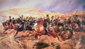Charge of the Light Brigade, Balaclava, 25 October in 1854 by Richard Caton Woodville