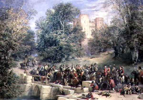 Combat on a Bridge - view 1