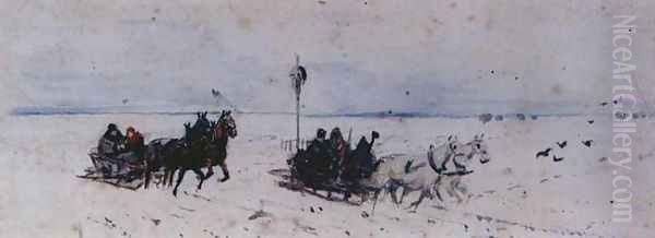 Sledging to Czarnokozinice - view 1
