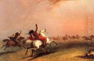 Wild Horse Hunt by Alfred Jacob Miller