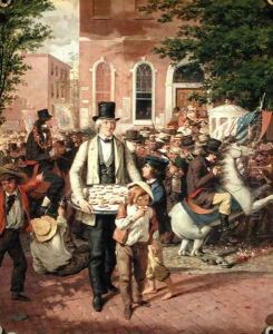 A Civic Procession The Pie Man, 1856 by William E. Winner