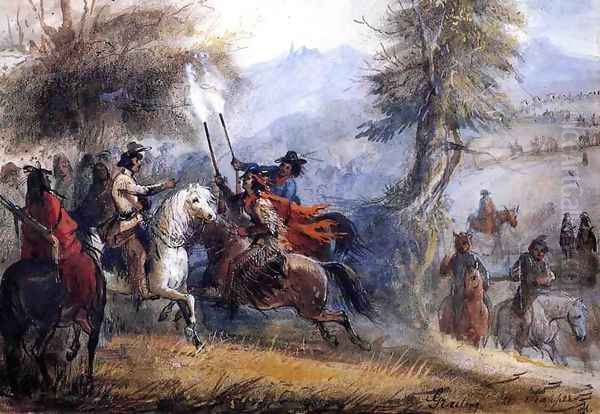 Greeting the Trappers - view 1