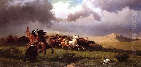 Rounding up Horses - view 1