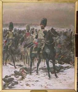 Horse Guards at Eylau by Jean Baptiste Edouard Detaille