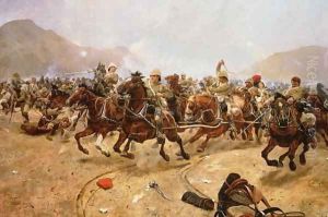 Maiwand 1880: Saving the Guns, 1882 by Richard Caton Woodville
