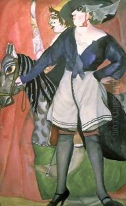 Circus Scene by Boris Dmitrievich Grigoriev