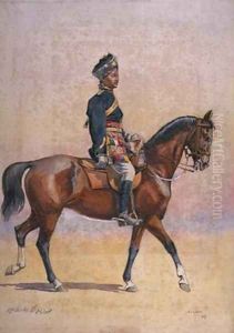 Soldier of the 12th Cavalry Jemadar Dogra by Alfred Crowdy Lovett