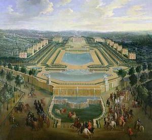 General view of the Chateau and the Pavilions at Marly 1722