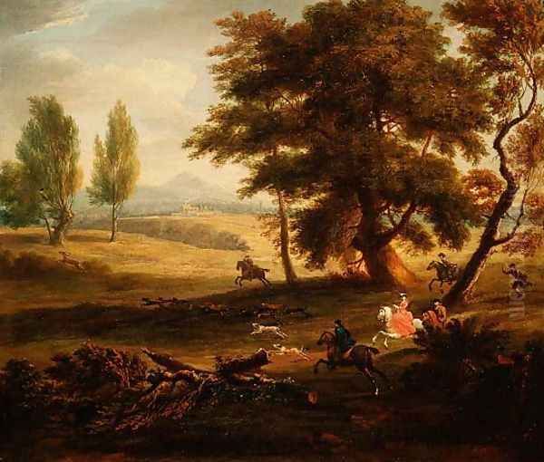 Hunting Party in an Extensive Landscape - view 1