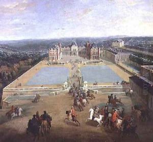 The Chateau de Meudon from the side of the avenue 1722