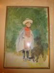 Jeune Fille Au Chapeau by John Lewis Brown