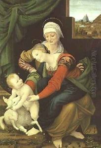 Madonna and Child with St Anne
