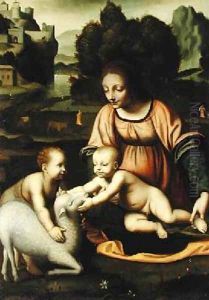 Madonna and Child with St John and the Lamb 1520