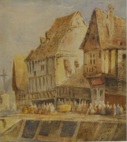 Figures On A Quay - view 1