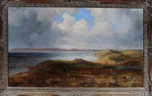 Rabbit Hunters Among Hills Overlooking The Solway Firth
