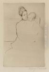 Gardner Held By His Mother (breeskin 113) by Mary Cassatt