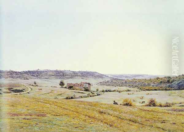 A Young Shepherd In An Extensive Landscape - view 1
