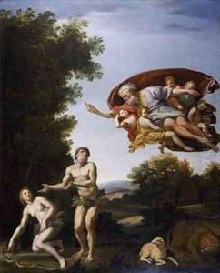 The Expulsion of Adam and Eve by Domenico Zampieri (Domenichino)