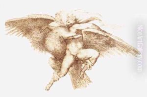 The Rape of Ganymede c. 1533 by Michelangelo Buonarroti