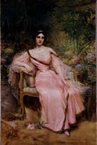 Portrait Of Suzanne Hudelo, Born Armand, Sitting In A Greenhouse