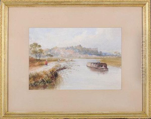A Hay-barge On The Arun With Arundel Castle, West Sussex, In The Distance - view 1
