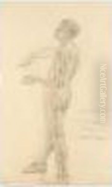Jungling (ruckenakt) (young Male Nude Seen From Behind) - view 1