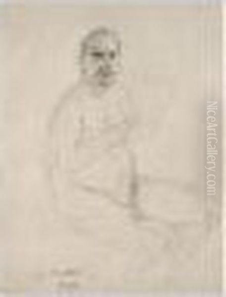 Selbstbildnis Als Sitzender Akt (self-portrait As A Seated Nude) - view 1