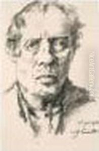 Selbstbildnis (self-portrait) by Lovis (Franz Heinrich Louis) Corinth