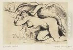 Leda Mit Dem Schwan by Lovis (Franz Heinrich Louis) Corinth