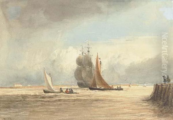 Shipping Off Gravesend - view 1