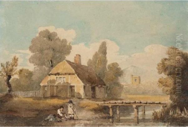 Cottage By A Stream - view 1