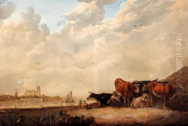 A Dutch Landscape With Cattle - view 1