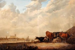 A Dutch Landscape With Cattle by Aelbert Cuyp