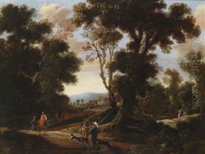 A Hunting Party In The Foret Desoignes