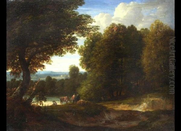 Waldlandschaft Mit Figuren - view 1