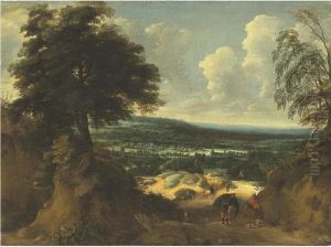 Landscape In Flanders by Jacques D Arthois