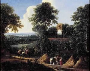 Cavaliers Et Villageois Dans La Foret De Soignes,a Proximite De La
 Porte D'uccles