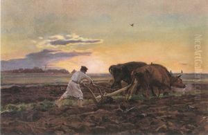 Ploughing by Jozef Chelmonski