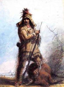 Louis - Rocky Mountain Trapper by Alfred Jacob Miller