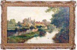 Paisaje Lacustre by Alfred de Breanski