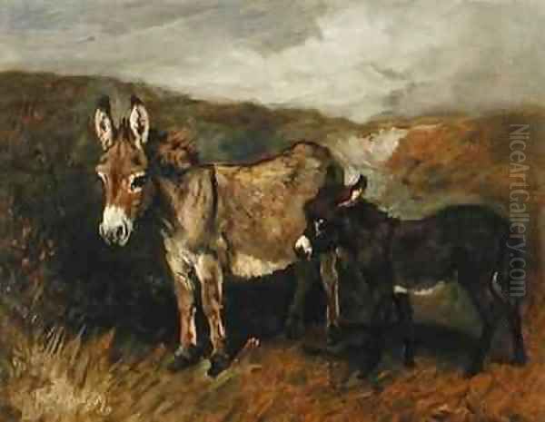 Donkeys out on the Moor - view 1
