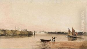 A View Of Westminster From Battersea